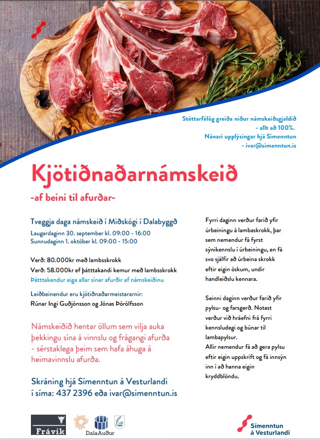 kjötiðnaðarnámsk. símenntun sept2023