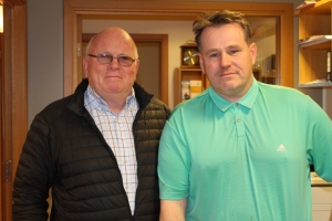 Helgi í Góu í heimsókn á skrifstofu VLFA