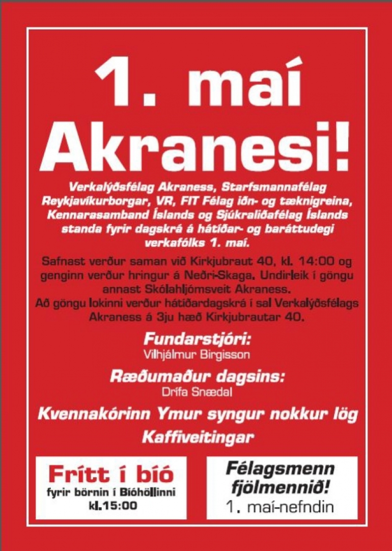 1. maí á Akranesi!