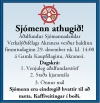 Aðalfundur sjómannadeildar VLFA á morgun kl. 14