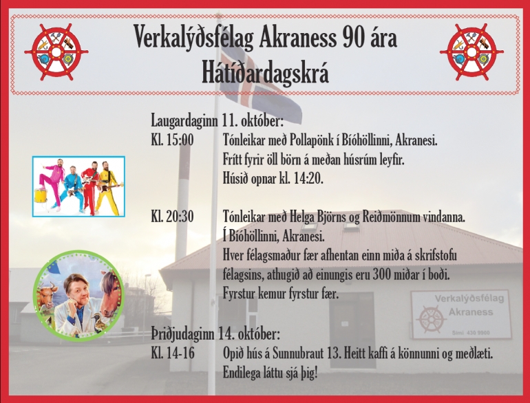 VLFA 90 ára - Enn eru til miðar á Helga Björns