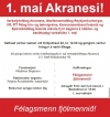 1. ma&iacute; h&aacute;t&iacute;&eth;arh&ouml;ld &aacute; Akranesi