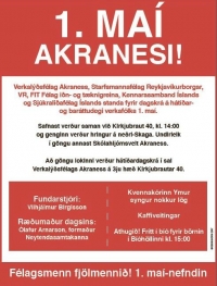 Ólafur Arnarson, formaður Neytendasamtakanna, ræðumaður á Akranesi 1. maí